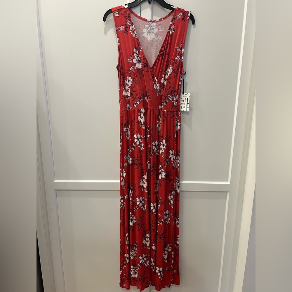 Womens 41 Hawthorn Floral Maxi dress size medium New